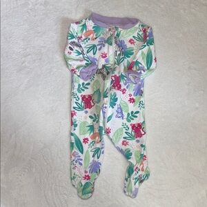 (2 for $10) George Floral jungle print Footie / sleeper zipper